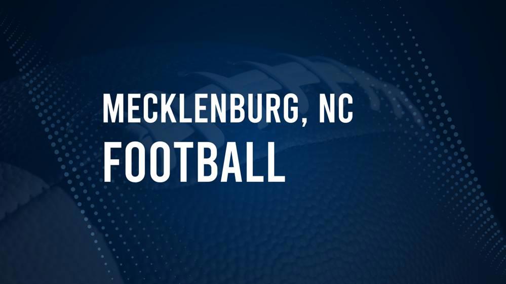 How to watch Mecklenburg County, North Carolina high school football games live stream – August 30 – September 2