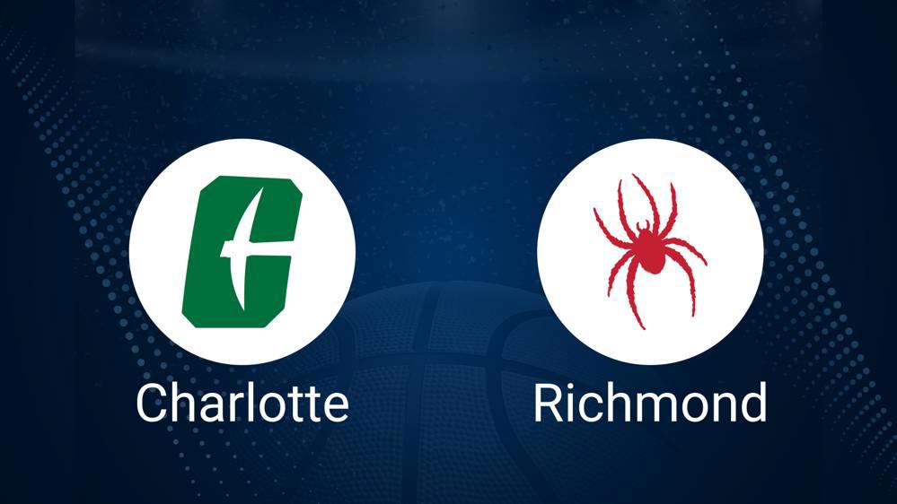 Charlotte vs. Richmond Basketball Tickets - Wednesday, November 13