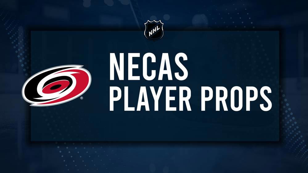 Martin Necas Player Prop Bets for the Hurricanes vs. Blues Game - October 19