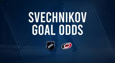 Will Andrei Svechnikov Score a Goal Against the Penguins on October 18?