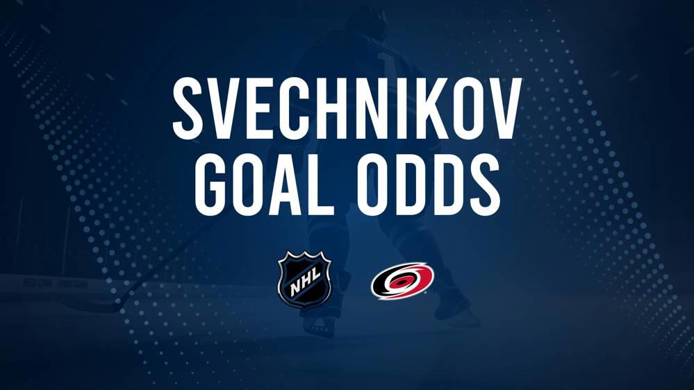 Will Andrei Svechnikov Score a Goal Against the Penguins on October 18?