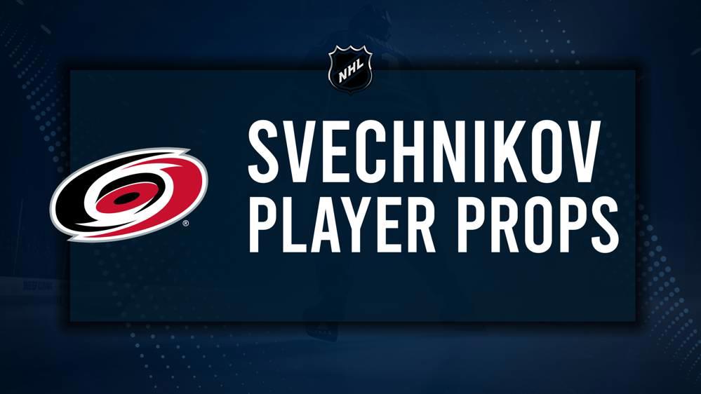 Andrei Svechnikov Player Prop Bets for the Hurricanes vs. Hockey Club Game - November 13