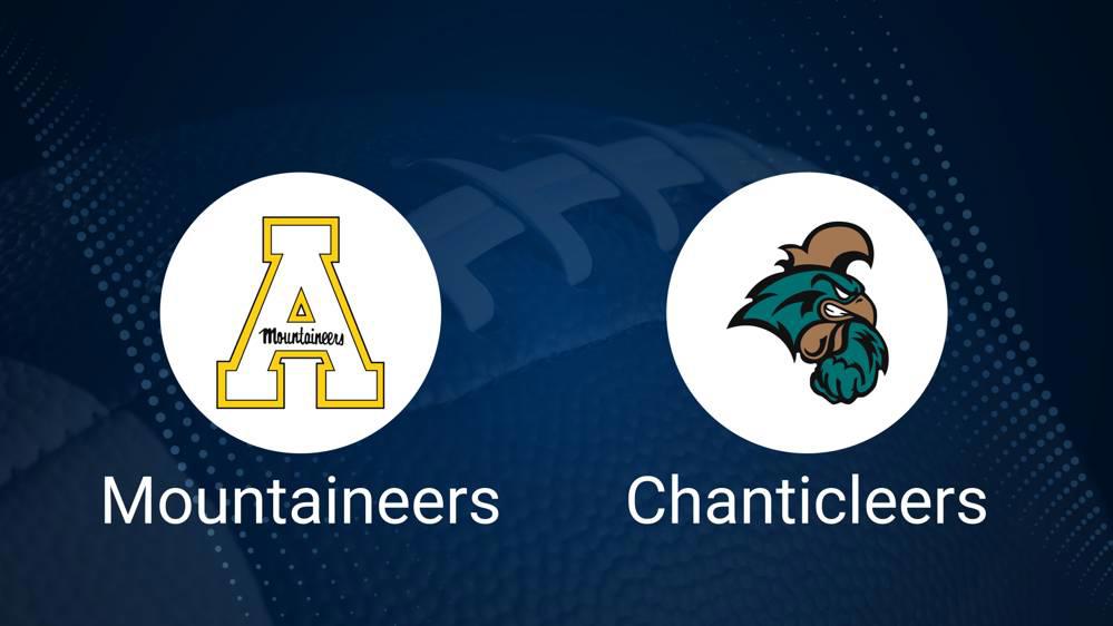 Appalachian State vs. Coastal Carolina Nov. 7 Tickets & Start Time