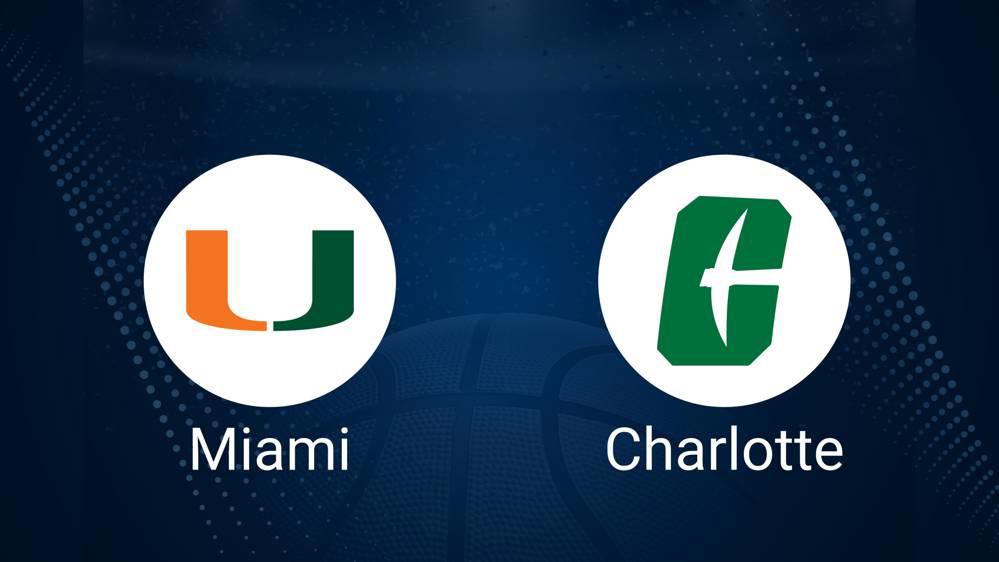 How to Watch Miami (FL) vs. Charlotte Women's Basketball on TV or Live Stream - November 29