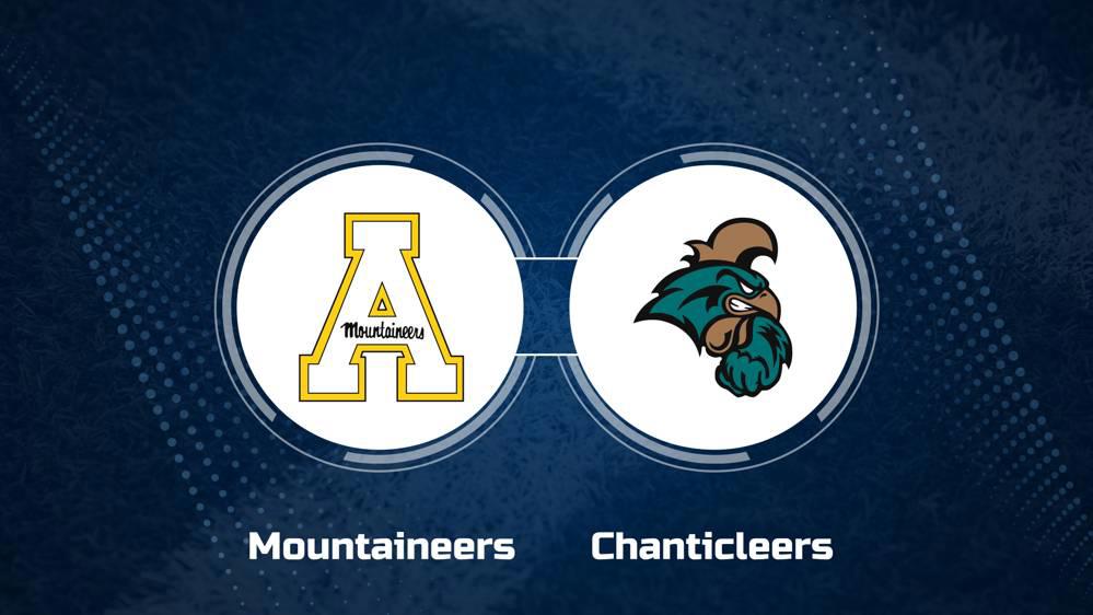 Where to Watch Appalachian State vs. Coastal Carolina on TV or Streaming Live - Nov. 7