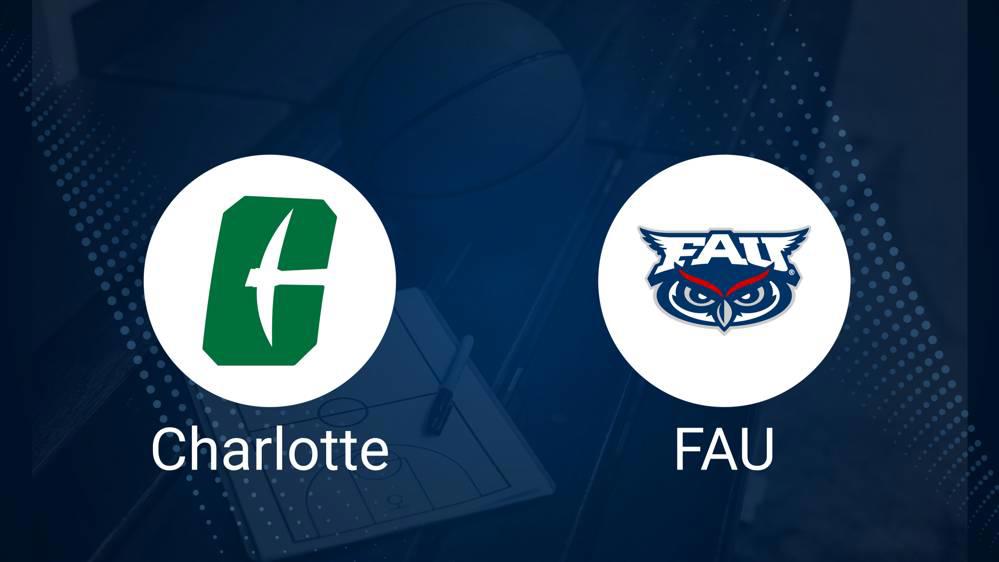 Charlotte vs. Florida Atlantic Basketball Tickets - Wednesday, January 8