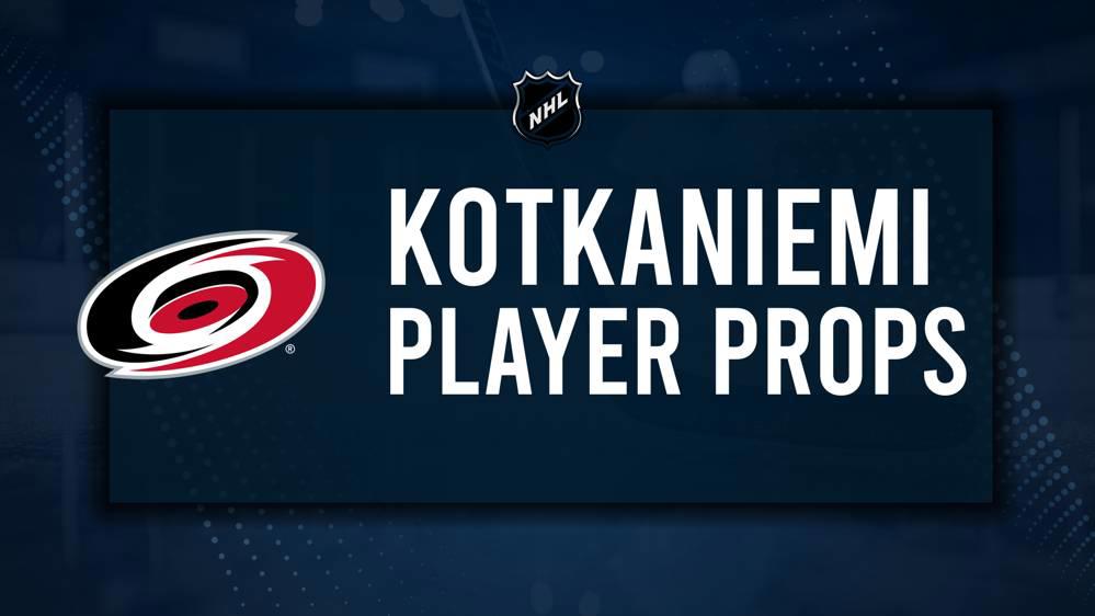 Jesperi Kotkaniemi Player Prop Bets for the Hurricanes vs. Rangers Game - December 22