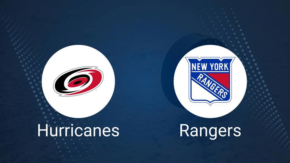 Where to Watch Carolina Hurricanes vs. New York Rangers on TV or Streaming Live - December 22