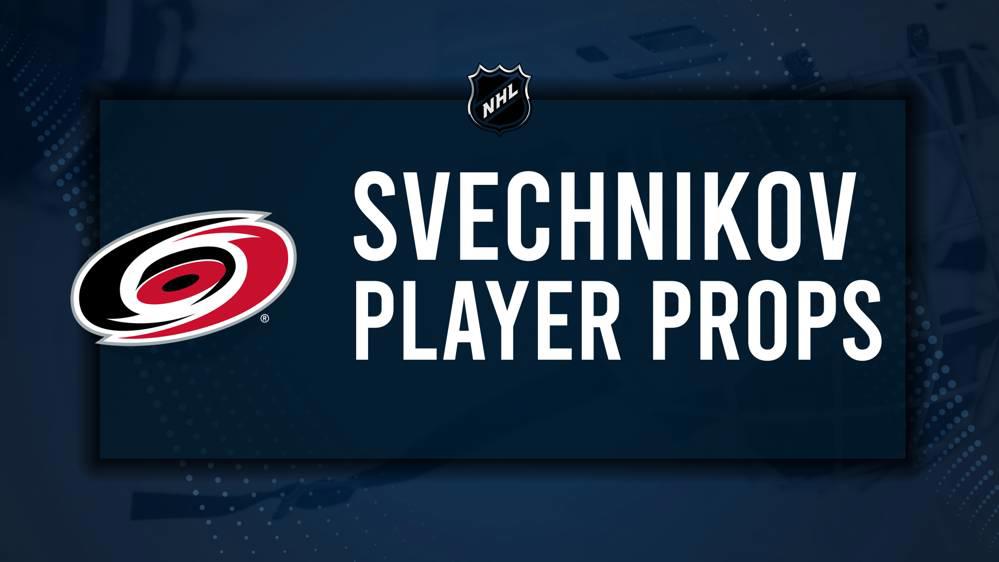 Andrei Svechnikov Player Prop Bets for the Hurricanes vs. Golden Knights Game - January 17