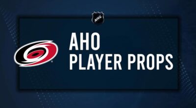 Sebastian Aho Player Prop Bets for the Hurricanes vs. Ducks Game - January 12