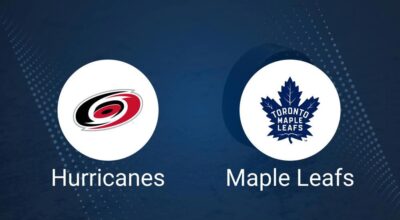 Where to Watch Carolina Hurricanes vs. Toronto Maple Leafs on TV or Streaming Live - January 9