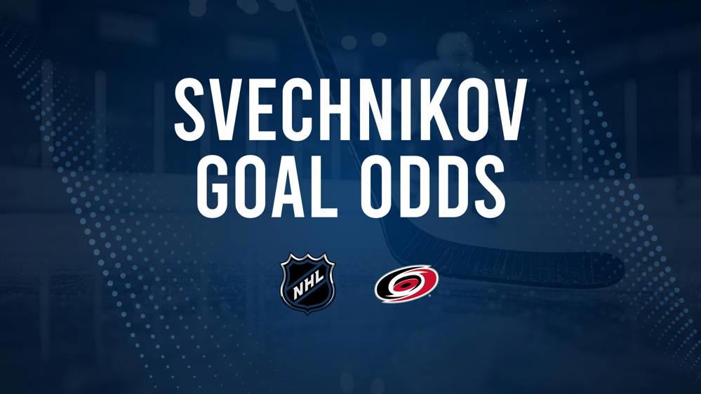 Will Andrei Svechnikov Score a Goal Against the Blue Jackets on January 23?