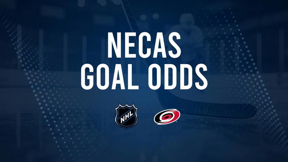 Will Martin Necas Score a Goal Against the Golden Knights on January 17?