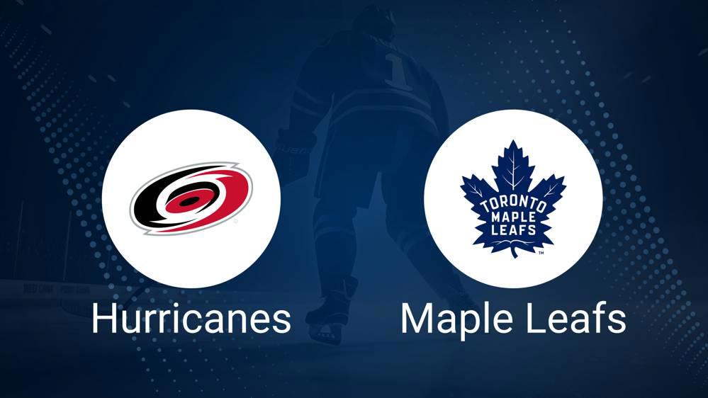 Where to Watch Carolina Hurricanes vs. Toronto Maple Leafs on TV or Streaming Live - February 22